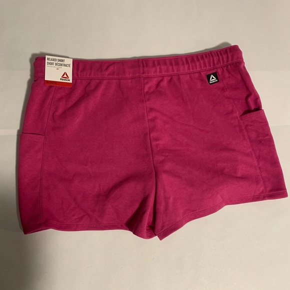 5 for $50 Women's Pink Stretch Comfy Athletic Shorts with Pockets - Picture 3 of 6